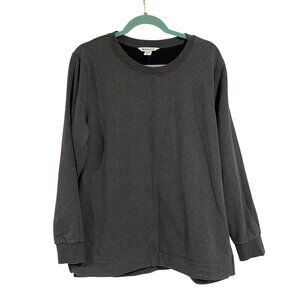 Athleta Retroplush Heather Crewneck Gray‎ Size L